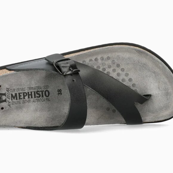 Mephisto Helen Black Sandals 9 - Picture 2 of 8